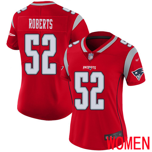 New England Patriots Football #52 Inverted Legend Limited Red Women Elandon Roberts NFL Jersey->women nfl jersey->Women Jersey